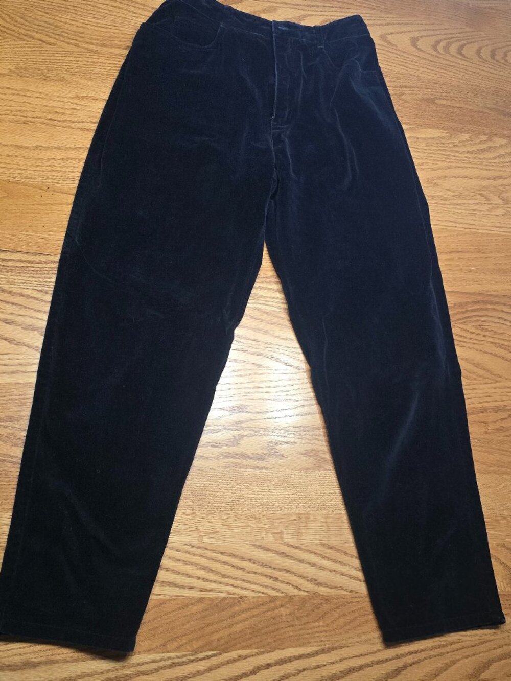 Vintage Talbots Petite Velvet Black Women Size 8